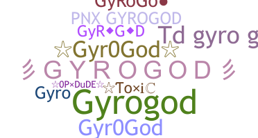 Smeknamn - GYROGOD
