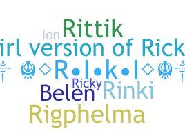 Smeknamn - Rikki