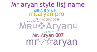 Smeknamn - MrAryan