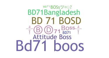 Smeknamn - BD71BosS