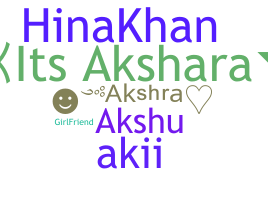 Smeknamn - Akshra
