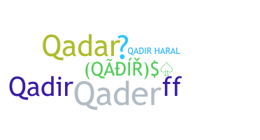 Smeknamn - Qadir