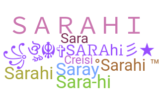 Smeknamn - sarahi