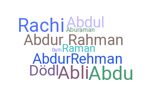 Smeknamn - Abdurrahman