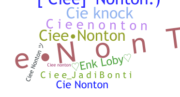 Smeknamn - Cieenonton