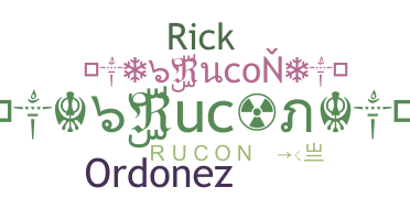 Smeknamn - Rucon