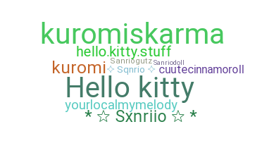 Smeknamn - Sanrio