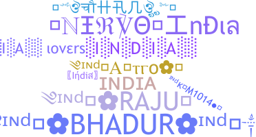 Smeknamn - India