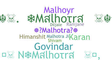 Smeknamn - Malhotra