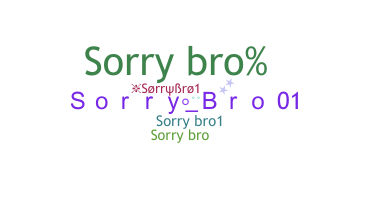 Smeknamn - Sorrybro1