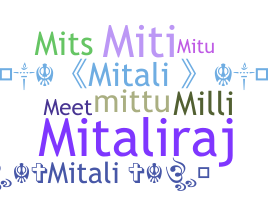 Smeknamn - Mitali