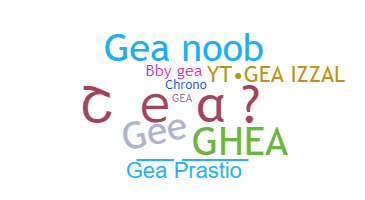 Smeknamn - Gea