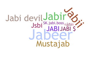 Smeknamn - Jabi