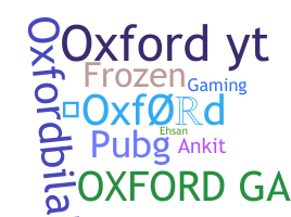Smeknamn - Oxford