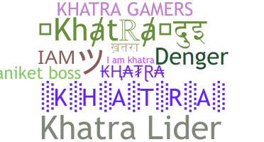 Smeknamn - khatra