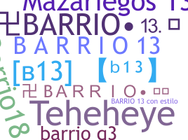 Smeknamn - Barrio13