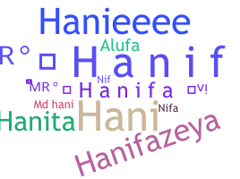 Smeknamn - Hanifa