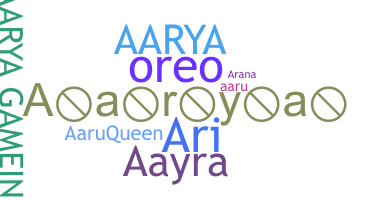 Smeknamn - Aarya