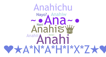 Smeknamn - Anahis