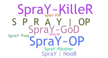 Smeknamn - Sprayop
