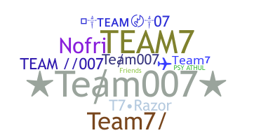 Smeknamn - Team7