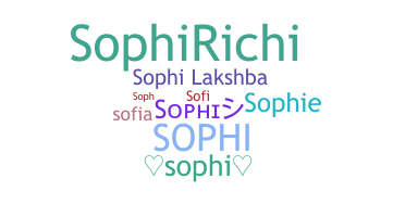 Smeknamn - Sophi