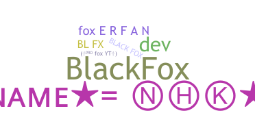 Smeknamn - blackfox
