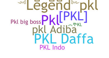 Smeknamn - PKL