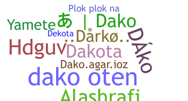 Smeknamn - Dako