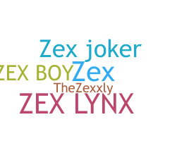 Smeknamn - zex