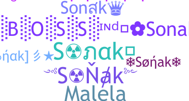 Smeknamn - Sonak