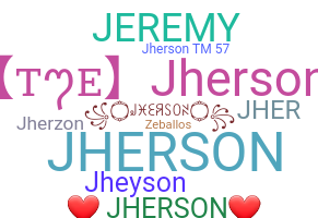 Smeknamn - Jherson