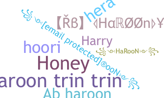 Smeknamn - Haroon