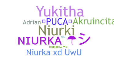 Smeknamn - Niurka