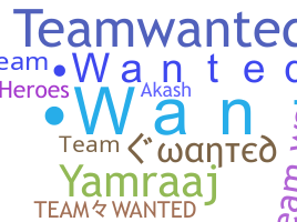 Smeknamn - TeamWanted