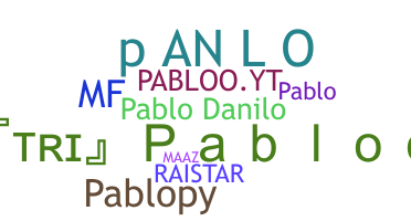Smeknamn - Pabloo