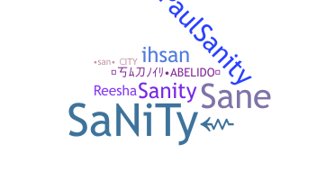 Smeknamn - SaNiTy