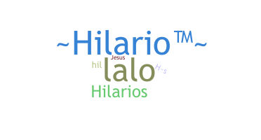 Smeknamn - Hilario
