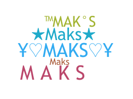 Smeknamn - Maks