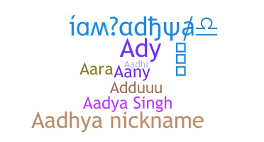 Smeknamn - Aadhya