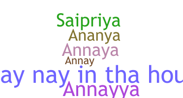 Smeknamn - Annaya
