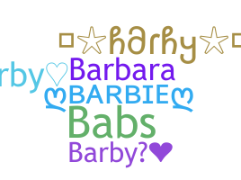 Smeknamn - Barby