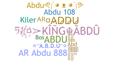 Smeknamn - abdu