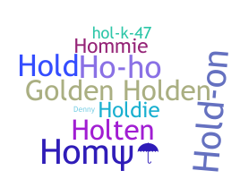 Smeknamn - Holden