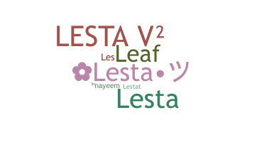 Smeknamn - Lesta
