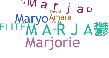 Smeknamn - Marja