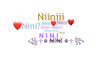 Smeknamn - Nini