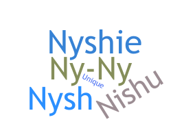 Smeknamn - Nysha