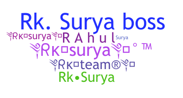Smeknamn - Rksurya