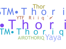 Smeknamn - Thoriq